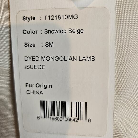 Trilogy Collections Michael McCollom Mongolian Curly Lamb Fur Suede Vest Women S - Picture 14 of 16